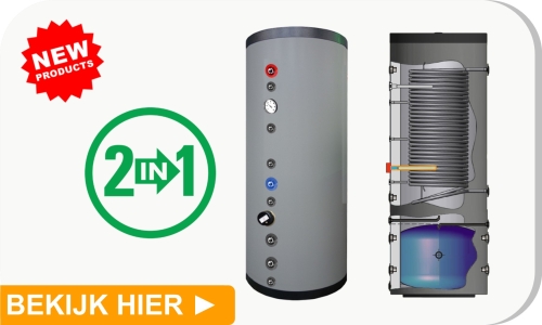 RVS Warmtepomp Combi Hygiëne + buffervat